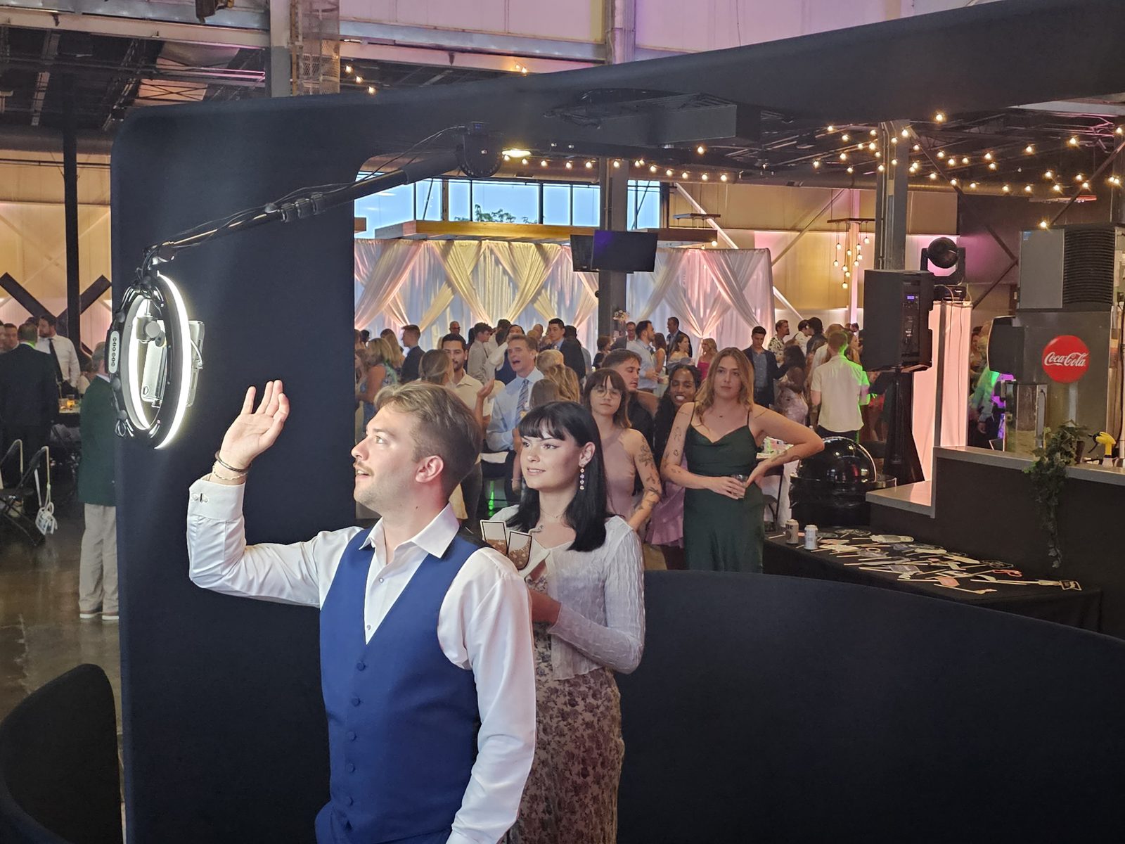 360 Booth with lighting effects